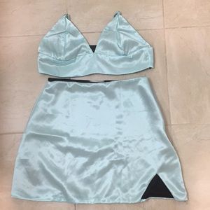 Matching Satin 2-Piece Kitten Set